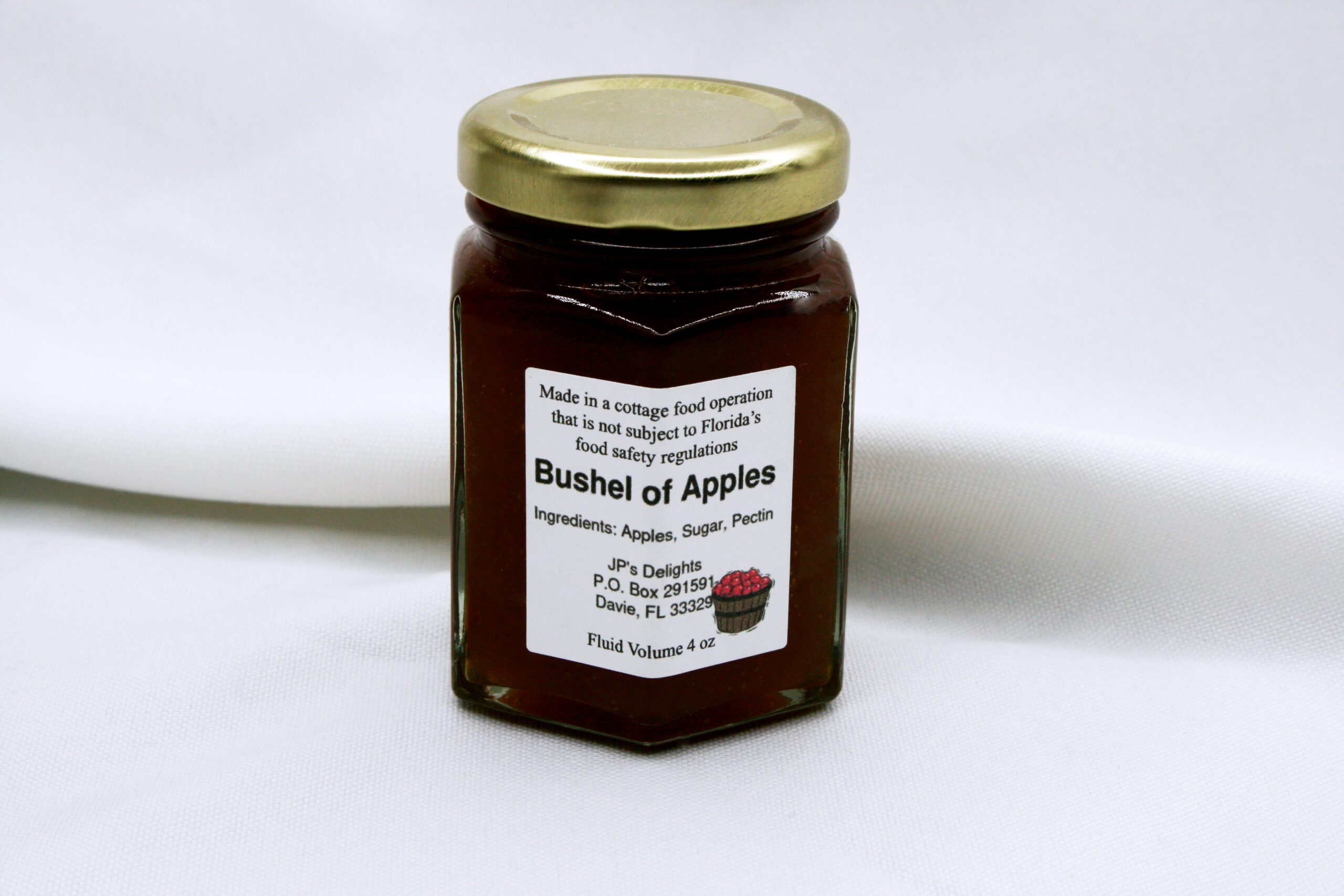 4 oz jar of Bushel of Apples Jelly