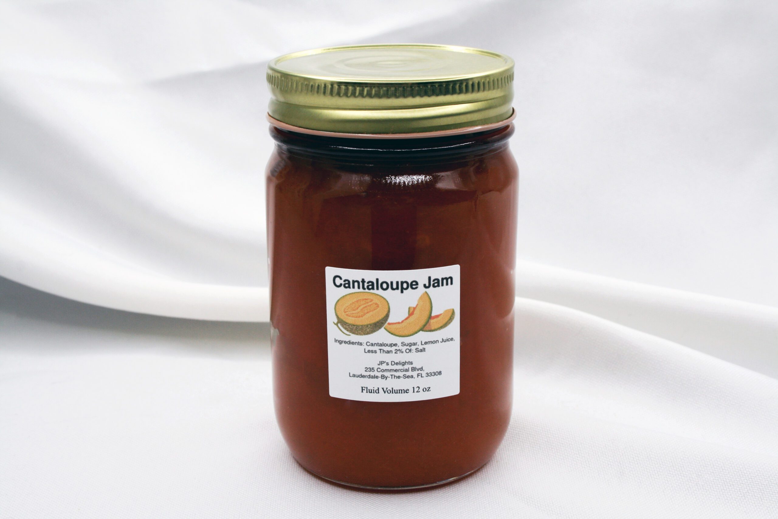 12 oz jar of Cantaloupe Jam