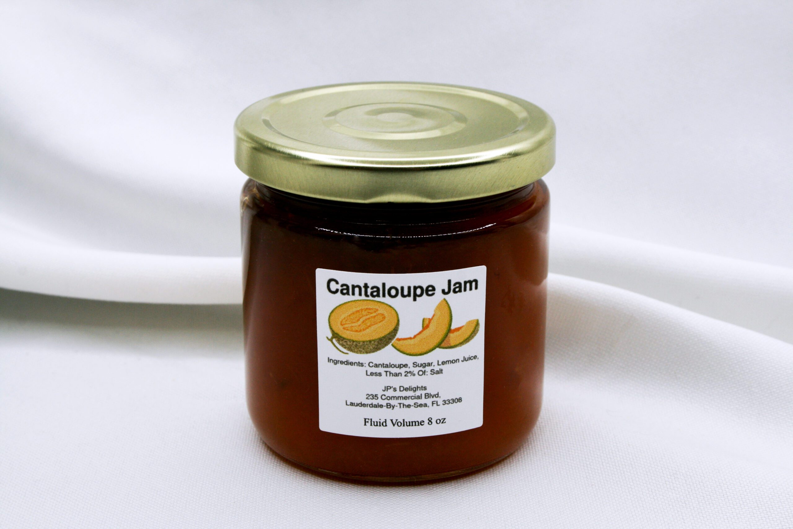 8 oz jar of Cantaloupe Jam