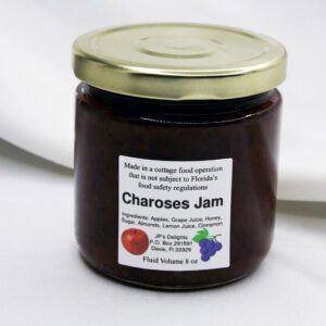 8 oz jar of Charoses Jam