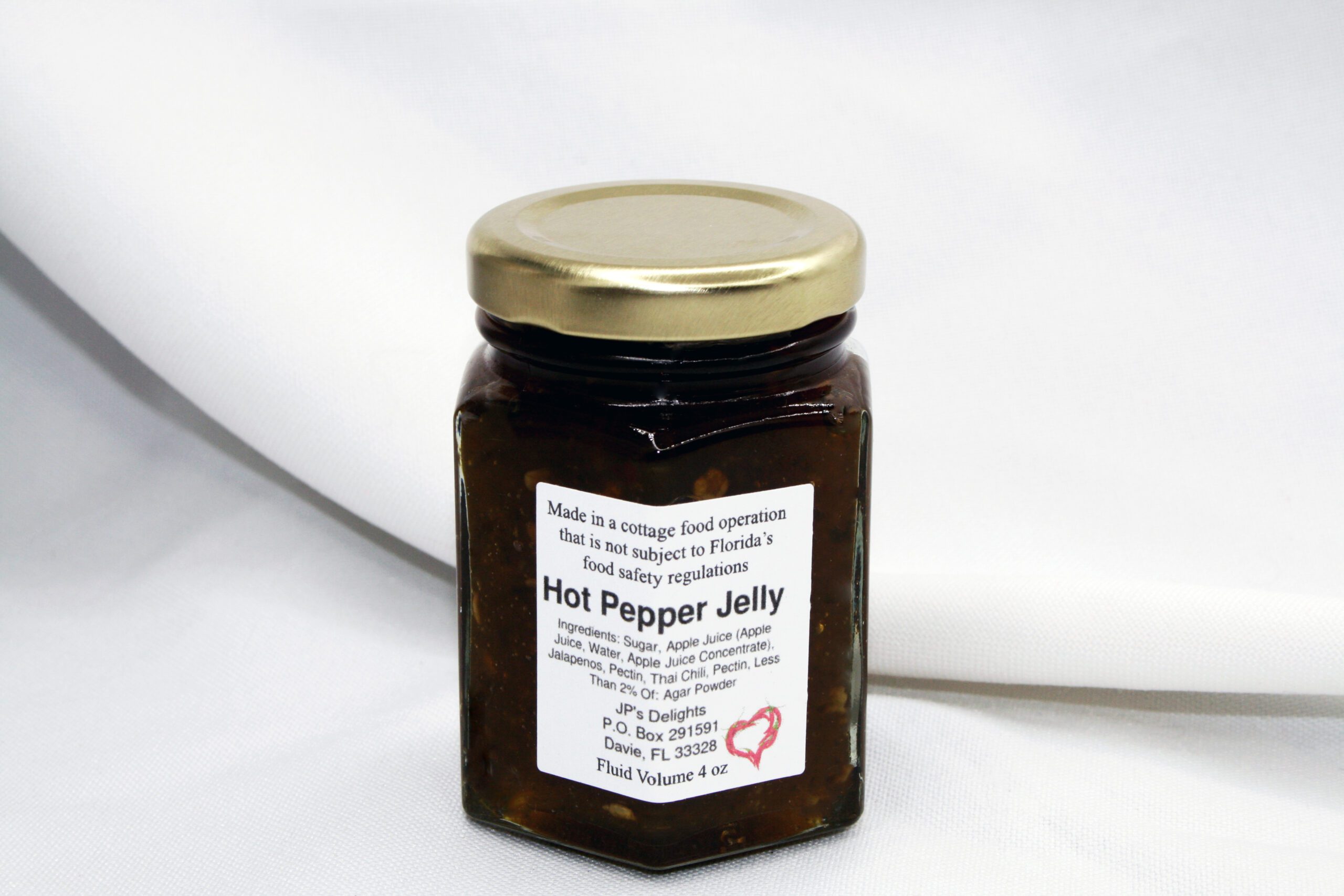 4 oz jar of Apple Hot Pepper Jelly