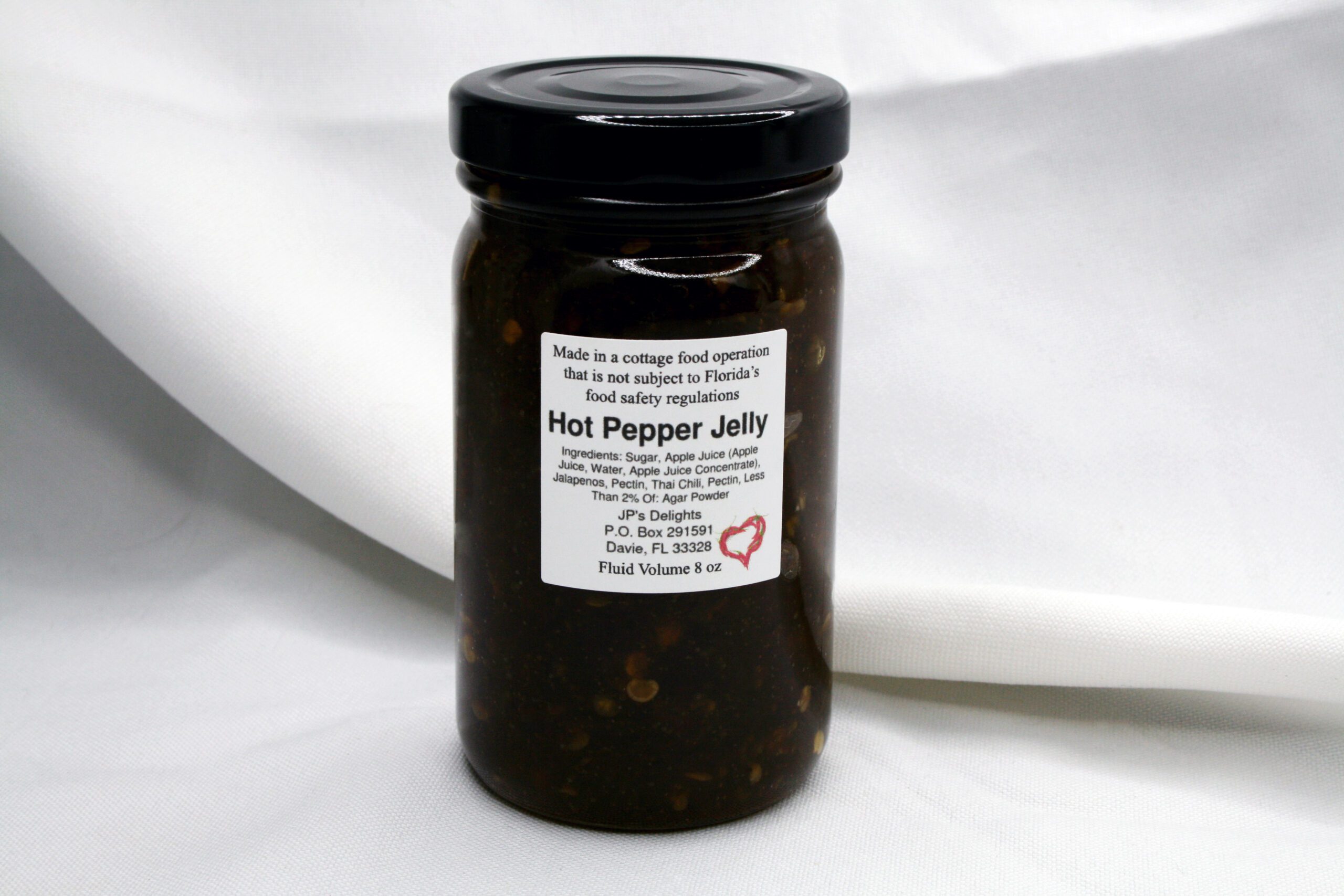 8 oz jar of Apple Hot Pepper Jelly